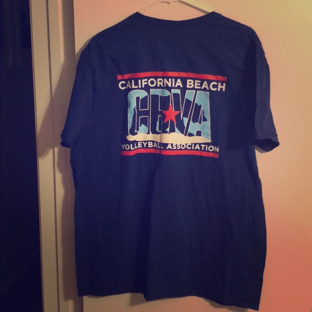 California beach volleyball association tshirt